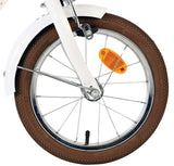 Volare Blossom Kinderfahrrad – Mädchen – 14 Zoll – weiß – zwei Handbremsen