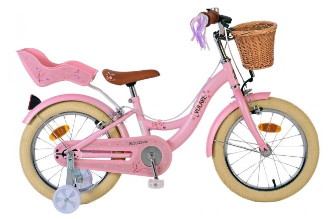 Volare Blossom Bicycle para niños - Niñas - 16 pulgadas - Pink - Dos frenos de mano