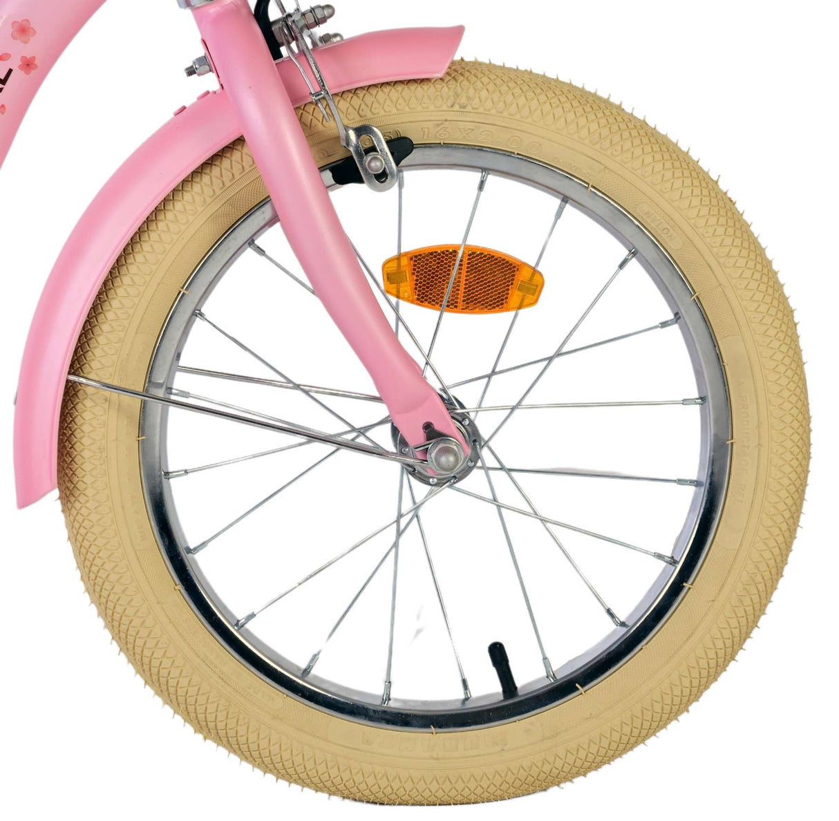 Volare Blossom Children's Bicycle - Girls - 16 Inch - Pink - To håndbremser