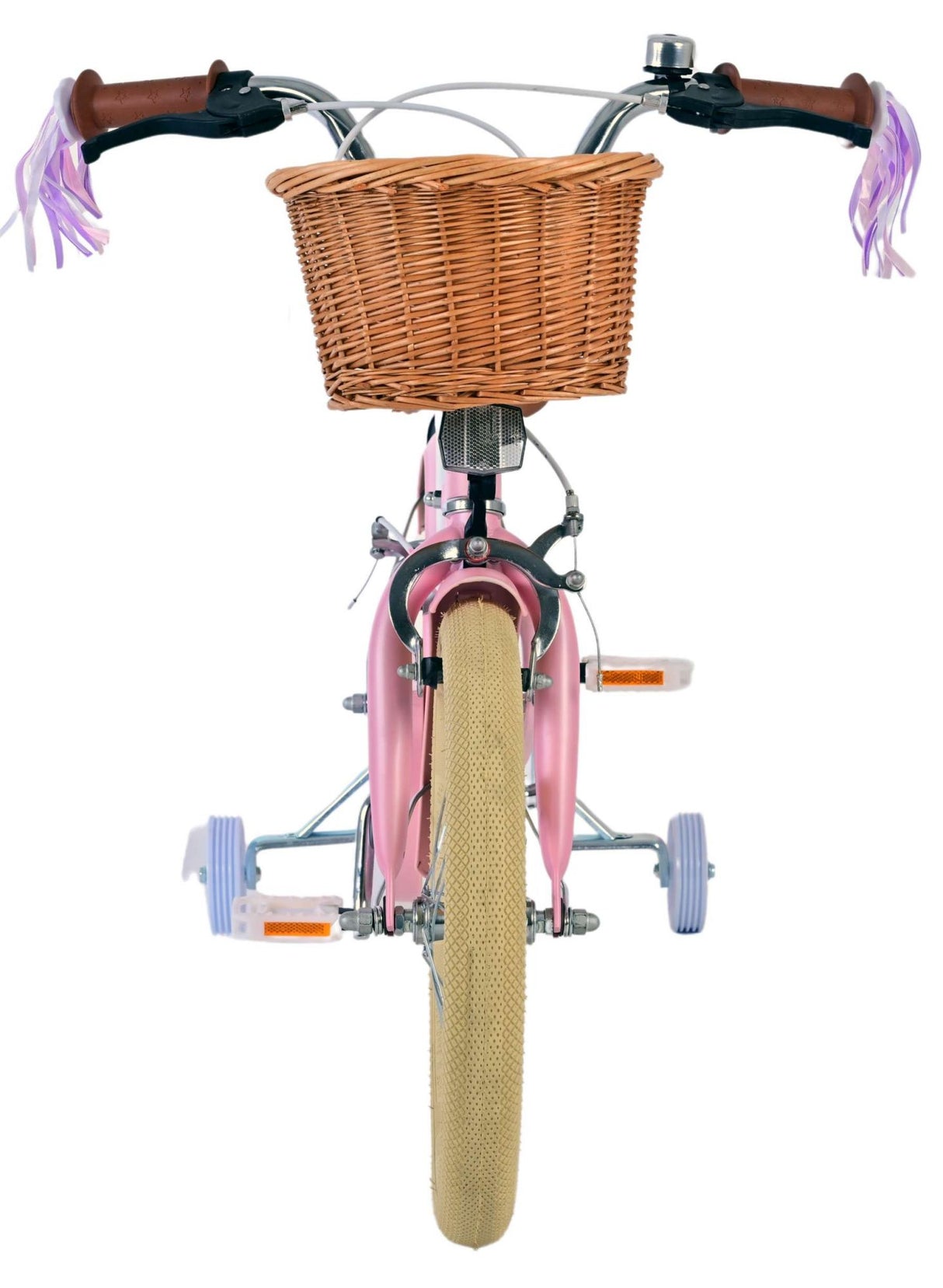 Volare Blossom Children's Bicycle - Girls - 16 Inch - Pink - To håndbremser