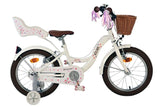 Volare Blossom Kinderfahrrad – Mädchen – 16 Zoll – weiß – zwei Handbremsen