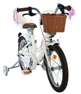Volare Blossom Kinderfahrrad – Mädchen – 16 Zoll – weiß – zwei Handbremsen