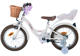 Volare Blossom Bicycle para niños - Niñas - 16 pulgadas - Blanco