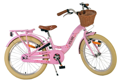 Volare Blossom Kinderfahrrad – Mädchen – 20 Zoll – Pink – zwei Handbremsen