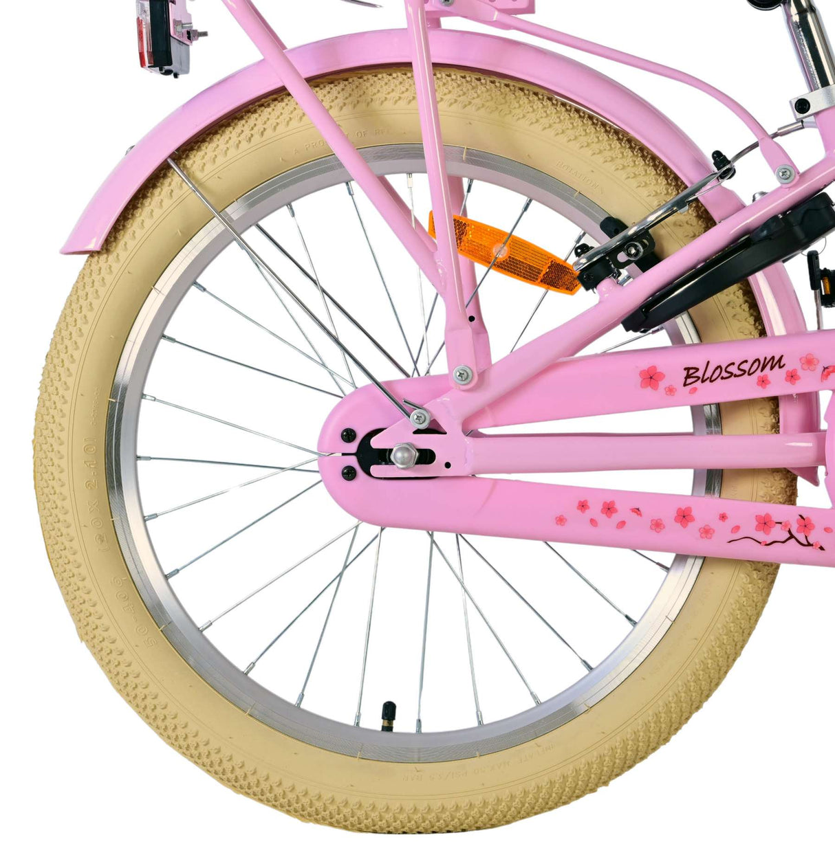 Volare Blossom Kinderfahrrad – Mädchen – 20 Zoll – Pink – zwei Handbremsen