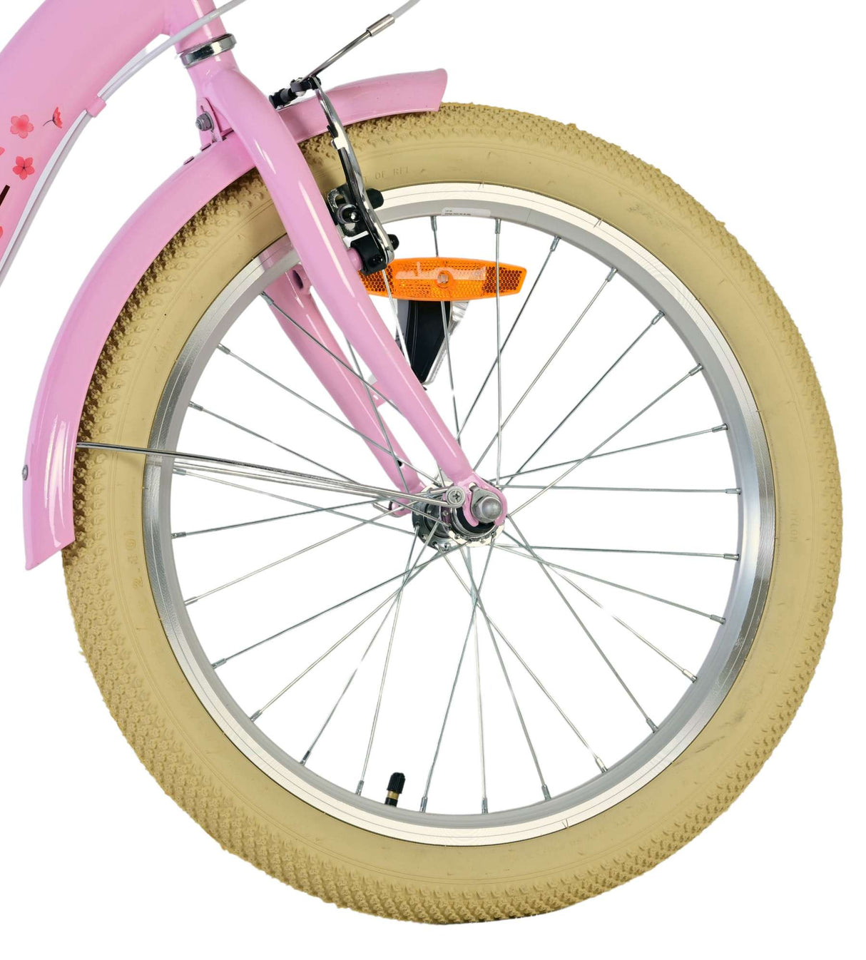 Volare Blossom Kinderfahrrad – Mädchen – 20 Zoll – Pink – zwei Handbremsen