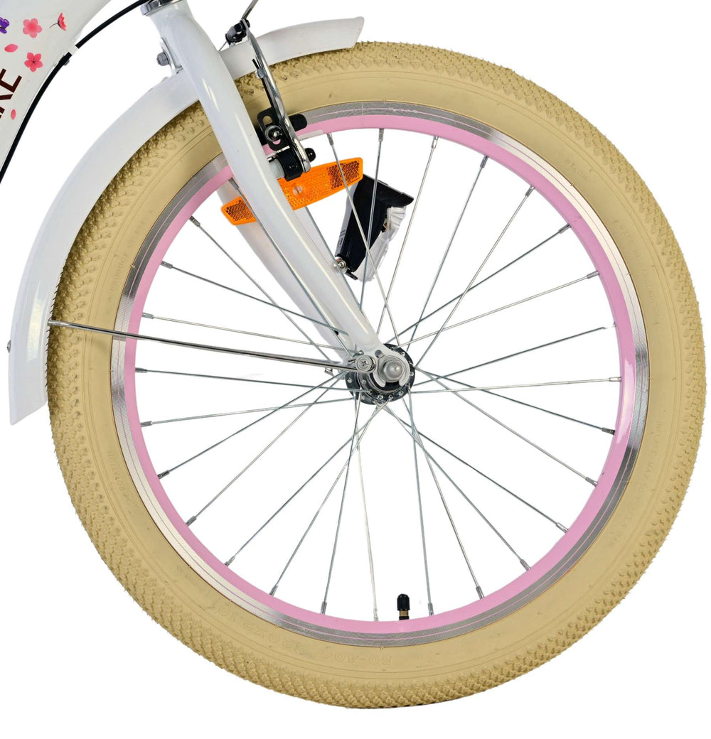 Volare Blossom Kinderfahrrad – Mädchen – 20 Zoll – Weiß – Nexus 3 Gänge