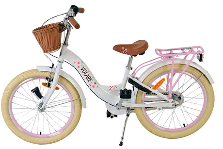 Volare Blossom Kinderfahrrad – Mädchen – 20 Zoll – Weiß – Nexus 3