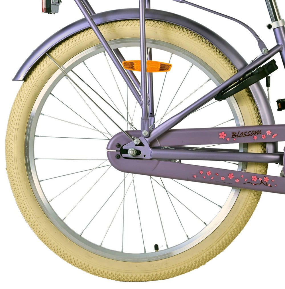 Volare Blossom Kinderfahrrad - Mädchen - 24 Zoll - Flieder