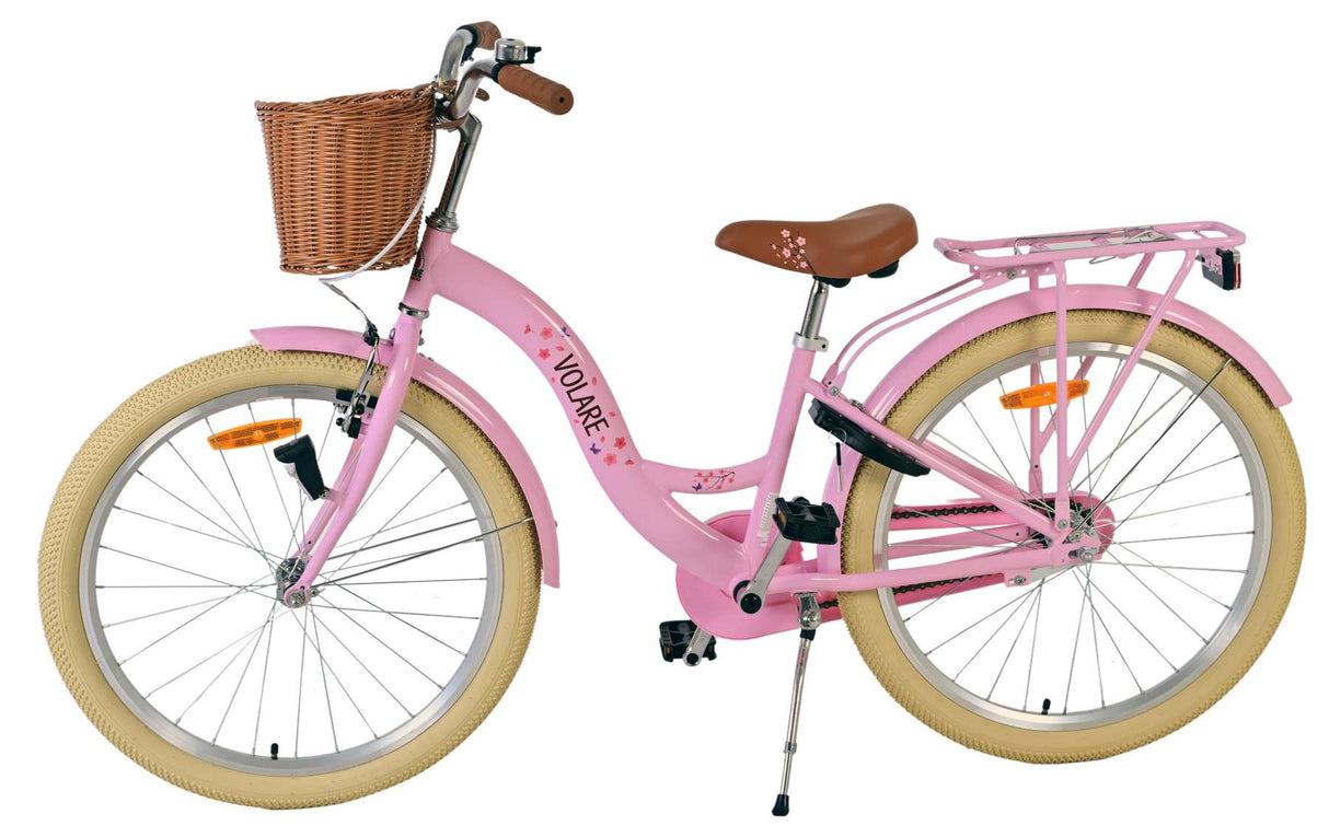 Volare Blossom Kinderfahrrad – Mädchen – 24 Zoll – Rosa