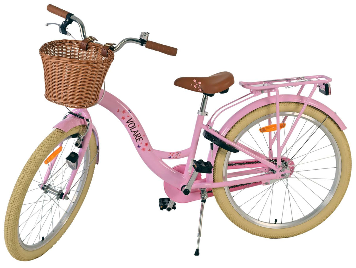 Volare Blossom Kinderfahrrad – Mädchen – 24 Zoll – Rosa