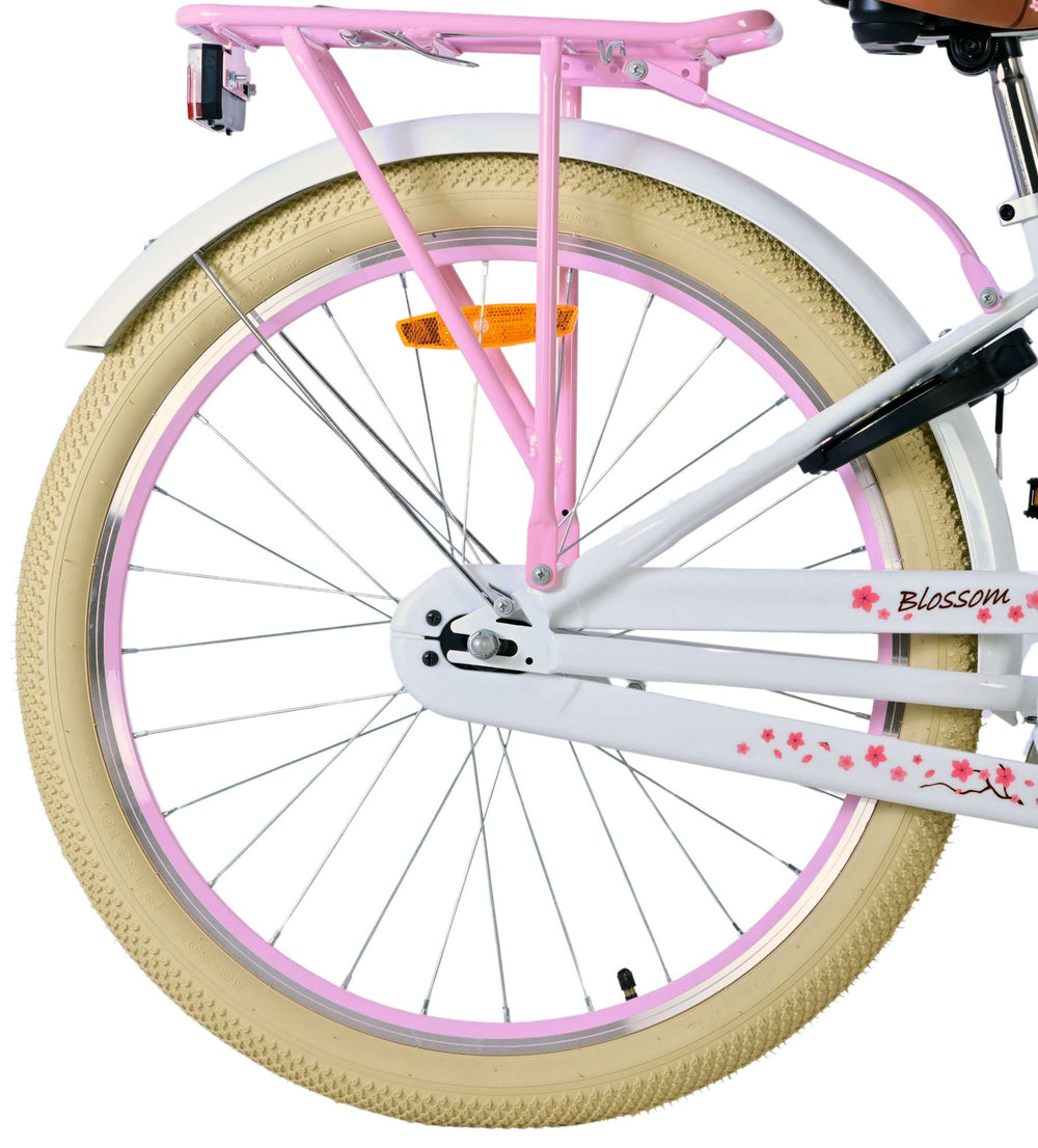Volare Blossom Kinderfahrrad - Mädchen - 24 Zoll - Weiß