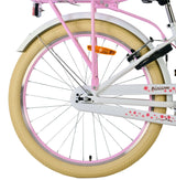 Volare Blossom Kinderfahrrad – Mädchen – 24 Zoll – weiß – zwei Handbremsen