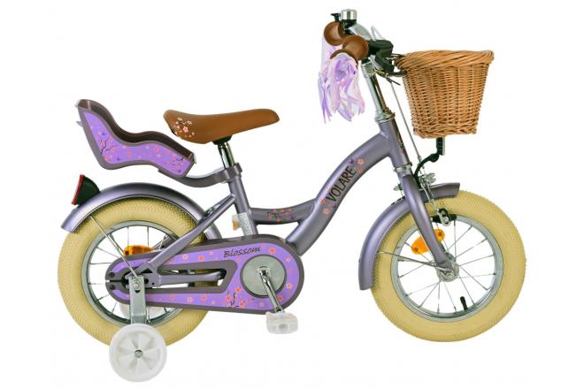 Volare Blossom Kinderfiets Meisjes 12 inch Paars