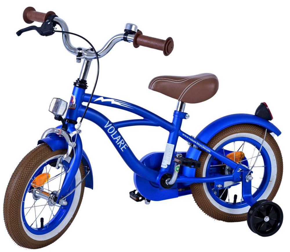 Volare Blue Cruiser Kinderrad - Jungen - 12 Zoll - Blau - 95% versammelte