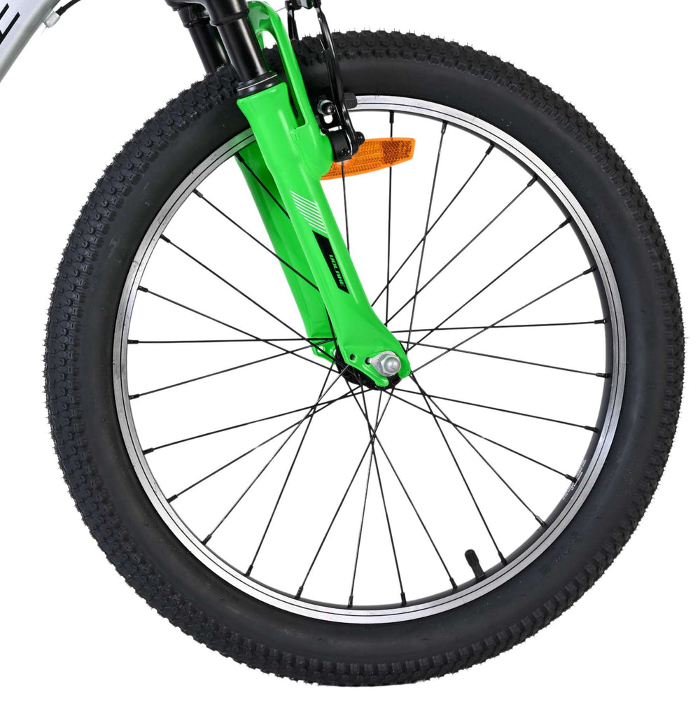 Volare boost kinderfiets - 20 inch - zilver groen - 7 speed