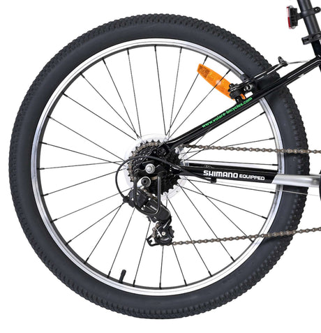 Volare boost kinderfiets - 24 inch - zilver groen - 21 versnellingen