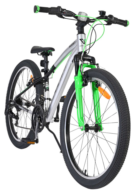 Volare boost kinderfiets - 24 inch - zilver groen - 21 versnellingen