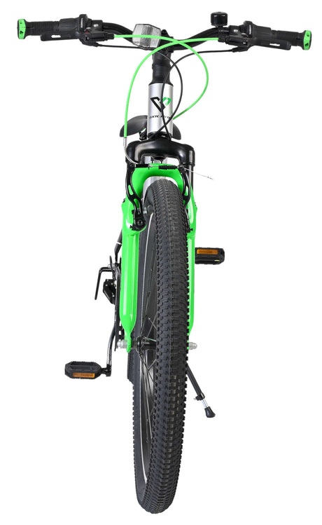 Volare boost kinderfiets - 24 inch - zilver groen - 21 versnellingen