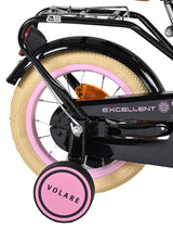 Volare ausgezeichnetes Kinderfahrrad – Mädchen – 12 Zoll – Schwarz