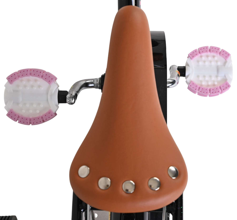 Volare ausgezeichnetes Kinderfahrrad – Mädchen – 12 Zoll – Schwarz