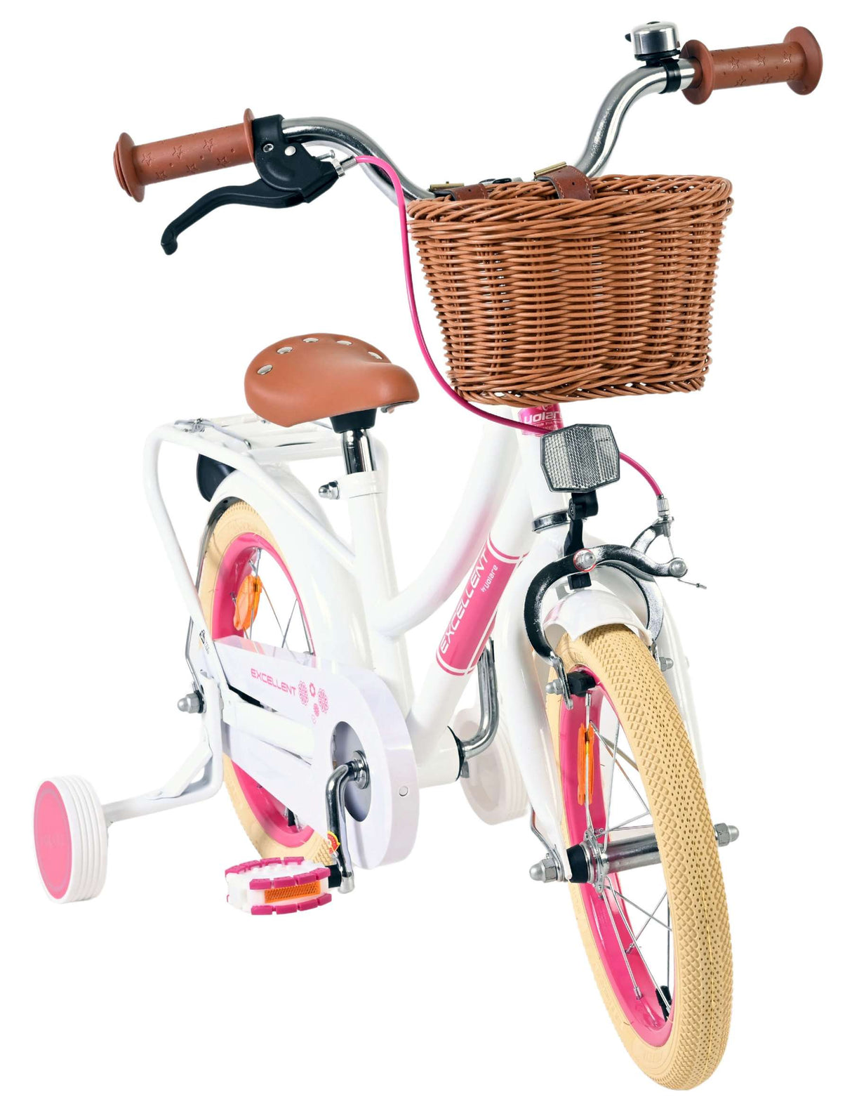 Volare ausgezeichnetes Kinderfahrrad – Mädchen – 14 Zoll – Weiß