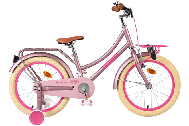 Volare ausgezeichnetes Kinderfahrrad – Mädchen – 18 Zoll – mattrosa