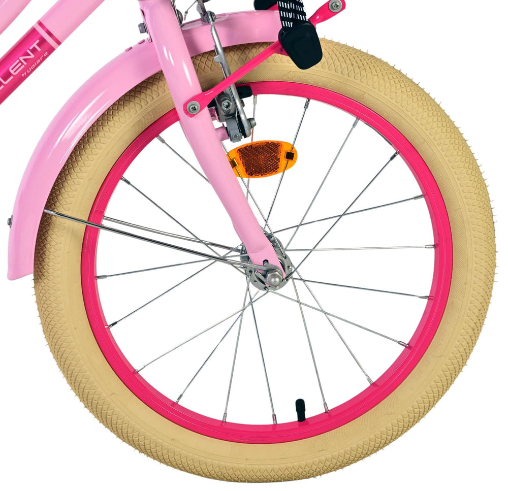 Volare ausgezeichnetes Kinderfahrrad – Mädchen – 18 Zoll – Rosa – 95 % zusammengebaut