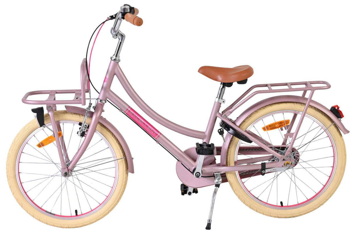 Volare ausgezeichnetes Kinderfahrrad – Mädchen – 20 Zoll – Mattrosa – 3 Gänge