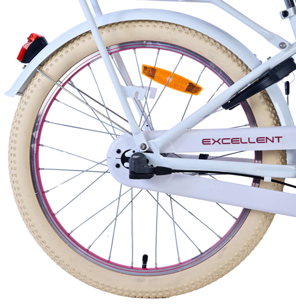 Volare Volare Children's Bike Girls 20 Zoll weiß 3 Zahnräder