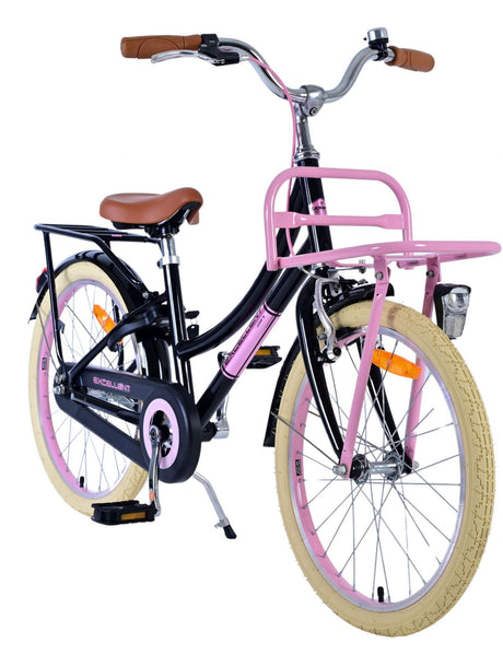 Volare ausgezeichnetes Kinderfahrrad - Mädchen - 20 Zoll - Schwarz