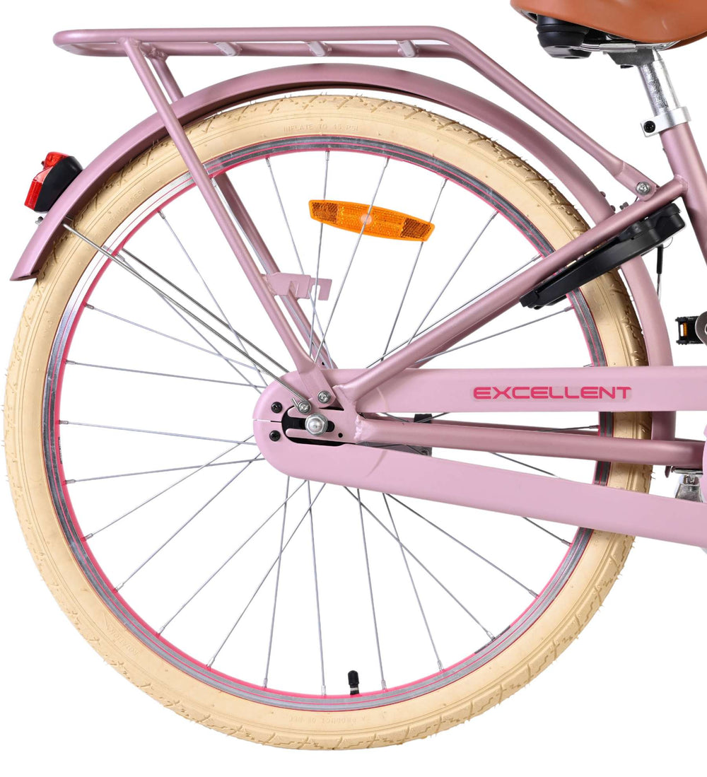 Volare ausgezeichnetes Kinderfahrrad – Mädchen – 24 Zoll – mattrosa