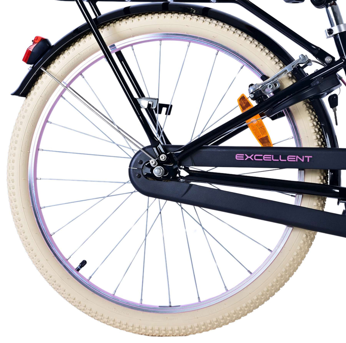 Volare Volare Kinderfahrrad Mädchen 24 Zoll Schwarz Zwei Handbremsen
