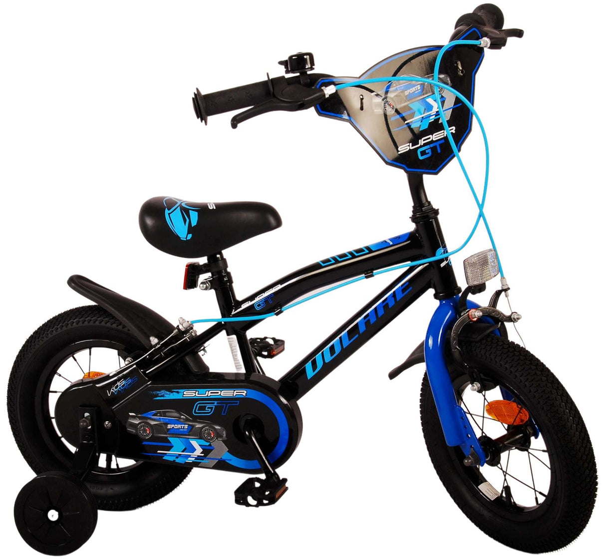 Bike infantil Volare Super GT - Niños - 12 pulgadas - Azul - Dos frenos de mano