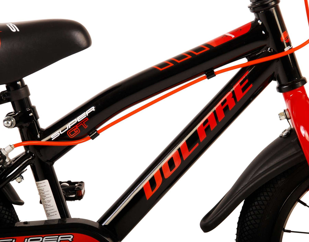 Volare Super GT Kinderbike Jungen 14 Zoll rote zwei Handbremsen