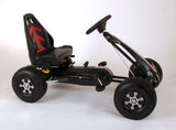 Volare Go-Kart-Rennwagen – Jungen – groß – Luftreifen – schwarz