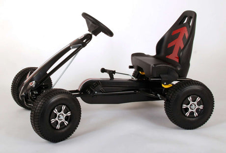 Volare Go-Kart-Rennwagen – Jungen – groß – Luftreifen – schwarz
