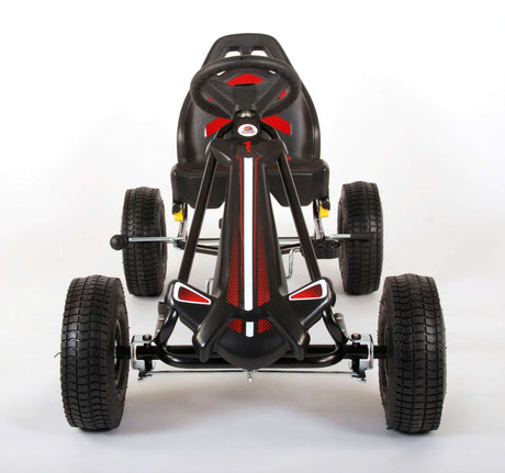 Volare Go-Kart-Rennwagen – Jungen – groß – Luftreifen – schwarz