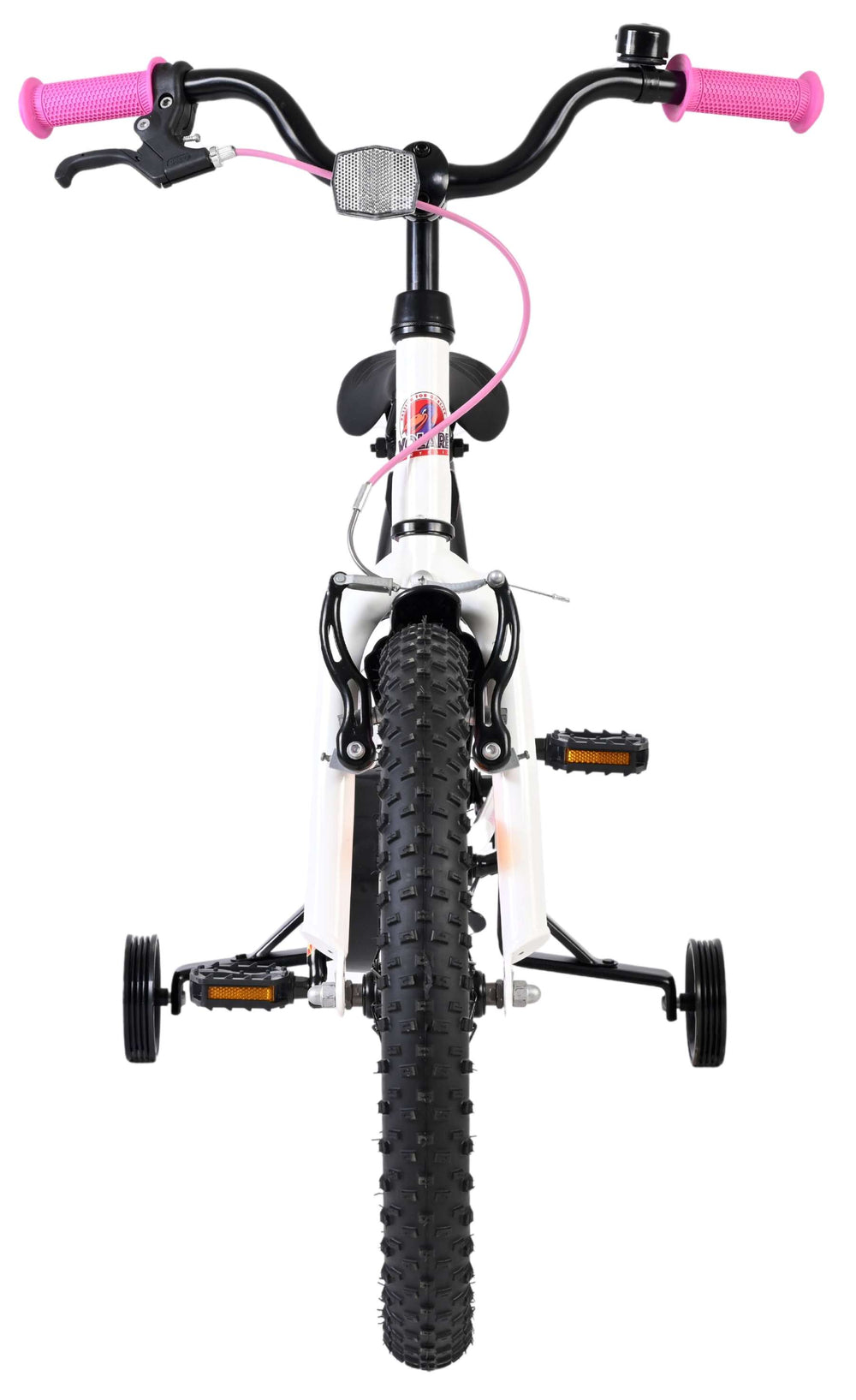 Volare Lily Kinderfahrrad – Mädchen – 18 Zoll – Weiß Rosa Lila