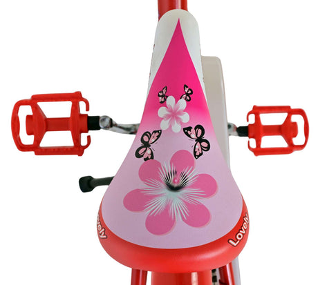 Volare schönes Kinderfahrrad – Mädchen – 18 Zoll – rot weiß