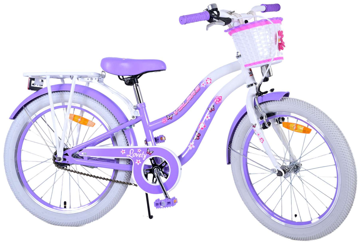 Volare schönes Kinderfahrrad – Mädchen – 20 Zoll – Lila
