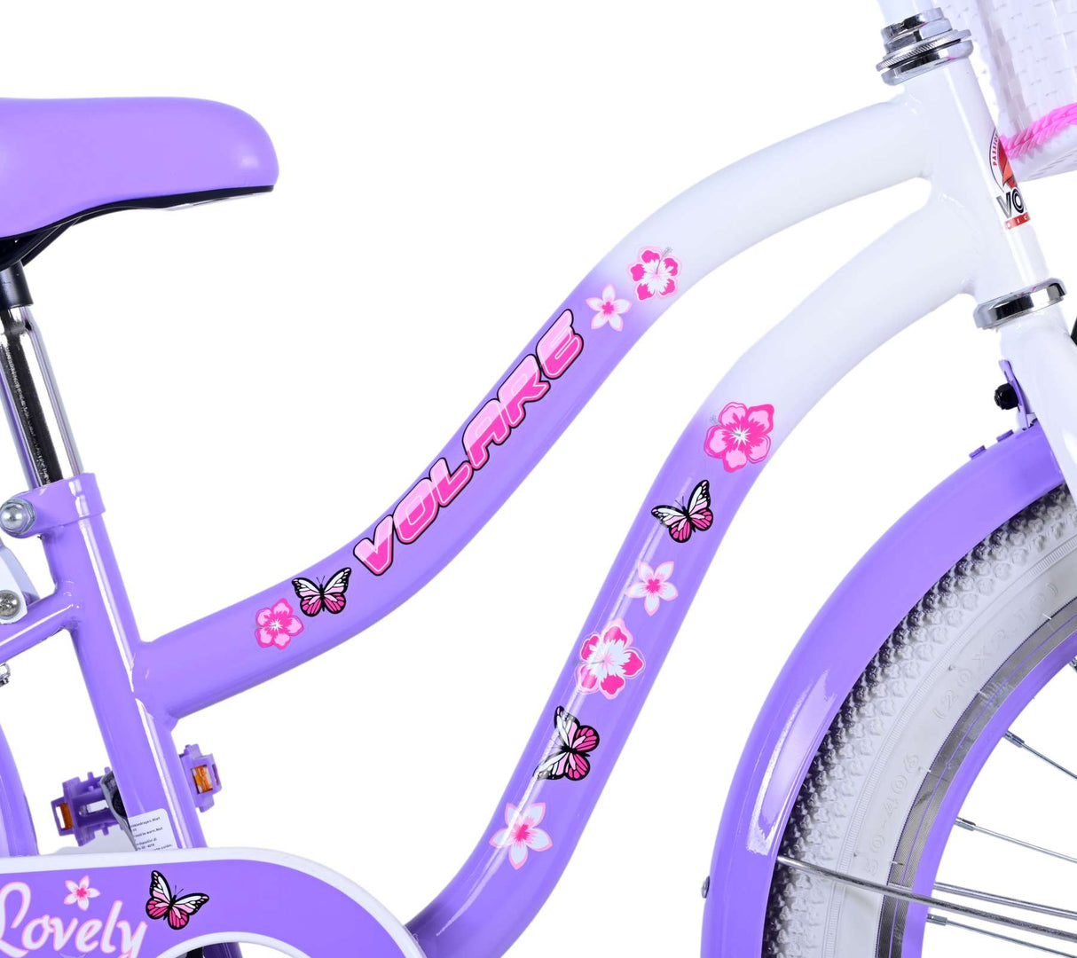 Volare schönes Kinderfahrrad – Mädchen – 20 Zoll – Lila