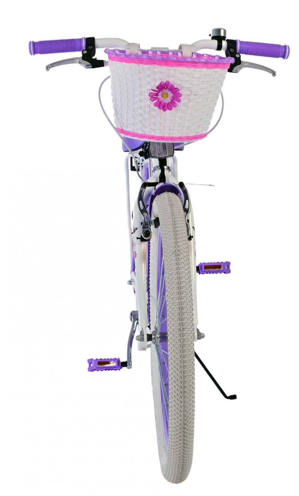 Volare schönes Kinderfahrrad – Mädchen – 24 Zoll – Lila – zwei Handbremsen