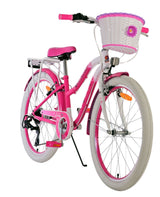 Volare schönes Kinderfahrrad – Mädchen – 24 Zoll – Pink – 7 Gänge