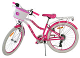 Volare schönes Kinderfahrrad – Mädchen – 24 Zoll – Pink – 7 Gänge