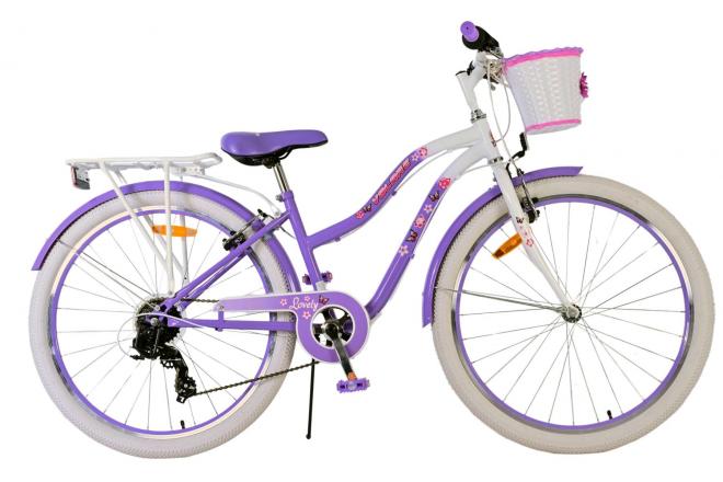 Volare schönes Kinderfahrrad – Mädchen – 26 Zoll – Lila – 7 Gänge