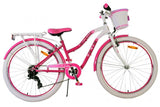 Volare schönes Kinderfahrrad – Mädchen – 26 Zoll – Rosa – 7 Gänge