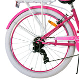 Volare schönes Kinderfahrrad – Mädchen – 26 Zoll – Rosa – 7 Gänge