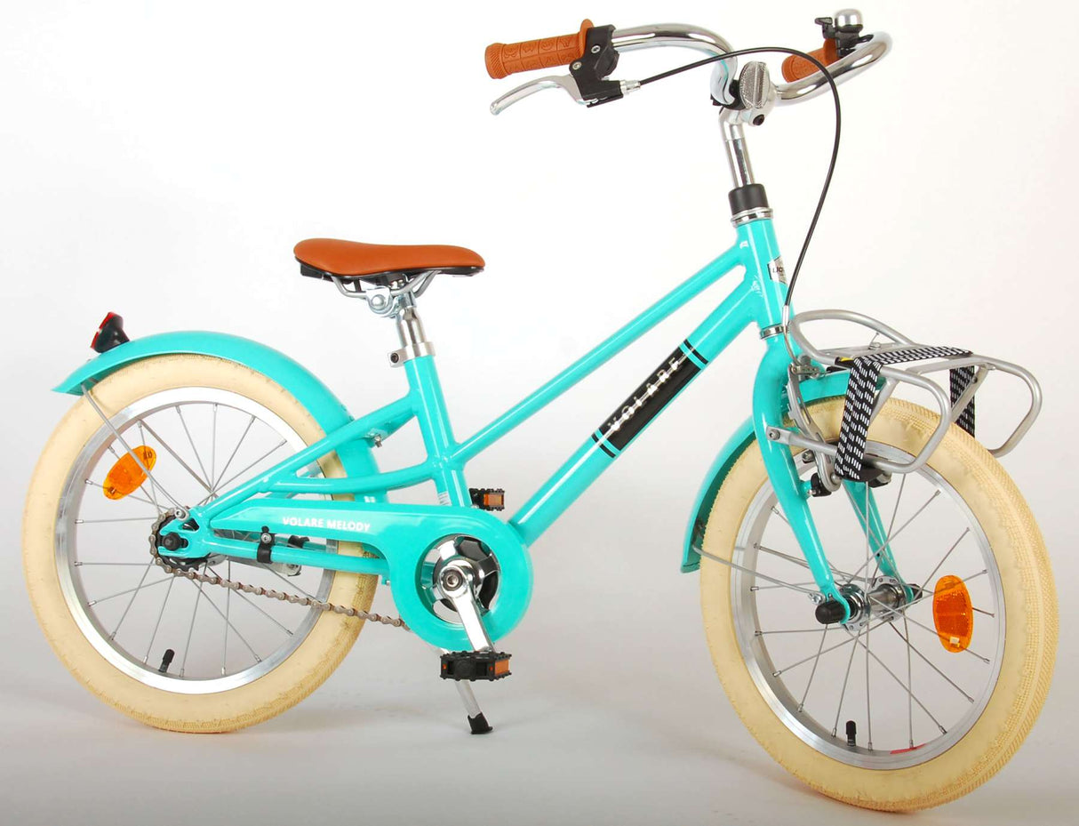 Volare Melody Children's Bicycle - Mädchen - 16 Zoll - Türkis - Prime Collection