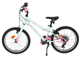 Volare milano kinderfiets - meisjes - 18 inch - mintgroen - 6 speed - twee handremmen
